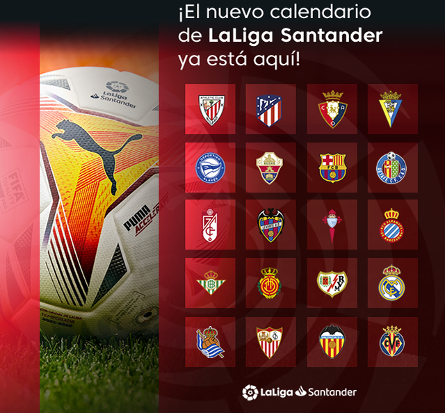 LaLiga Santander - El nuevo calendario de LaLiga Santander ya está aquí