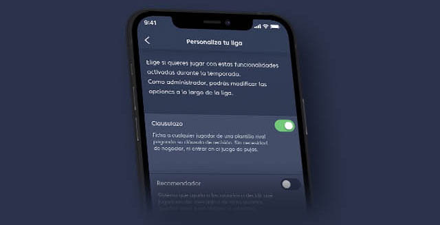 Personaliza tu liga